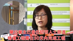 康城鑿牆｜余寶美: 單位業主已委任認可人士跟進 需在30天內修復