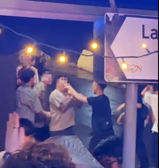 蘭桂坊MMA｜逾10名男子凌晨街頭混戰