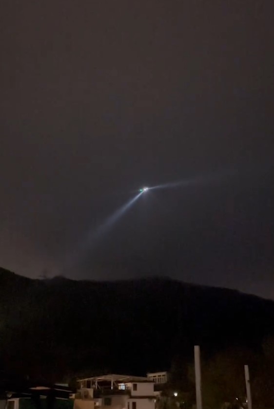 大埔七旬翁行山迷路　直升機照亮山頭搜索　街坊拍片：以為有外星人