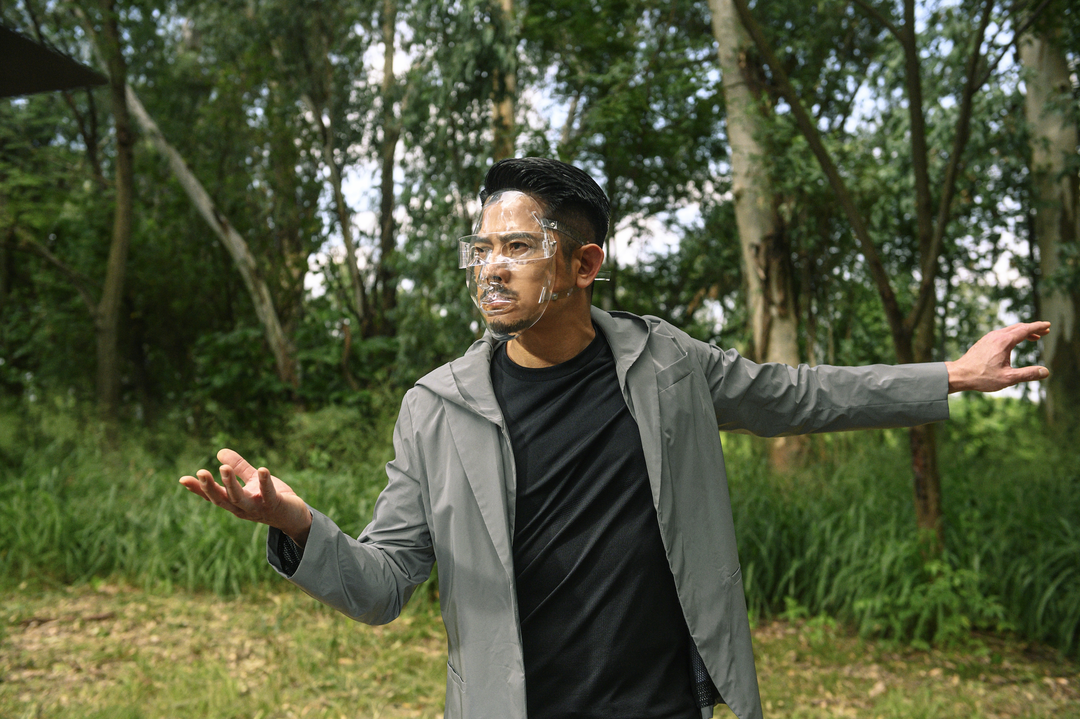 製作團隊去到南生圍取景，模擬網絡森林同將網上世界實體化