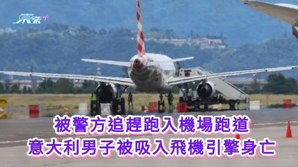 被警方追趕跑入機場跑道 意大利男子被吸入飛機引擎身亡