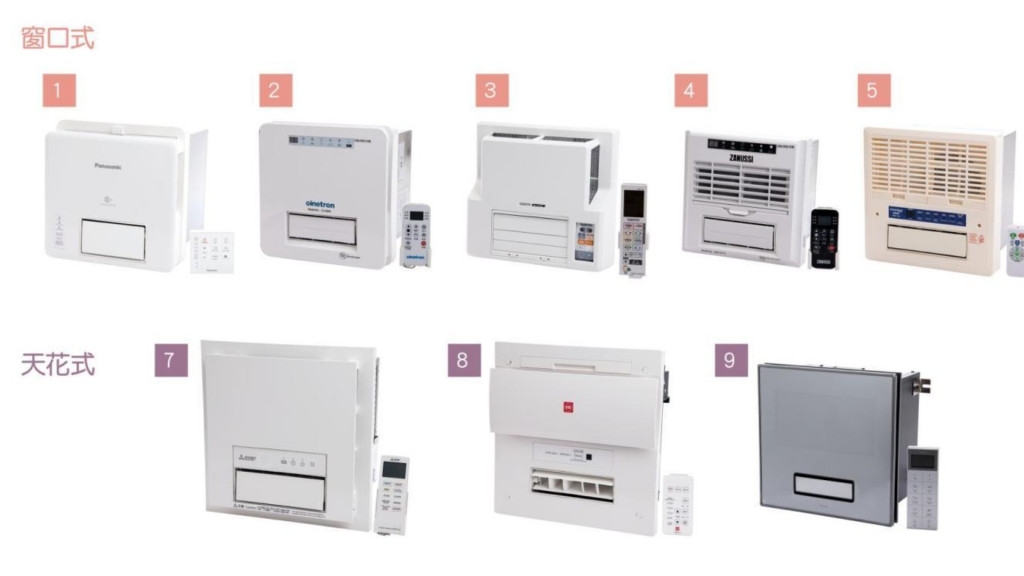 13款浴室暖風機進行測試