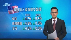 美國核心通脹自今年一月首次回升