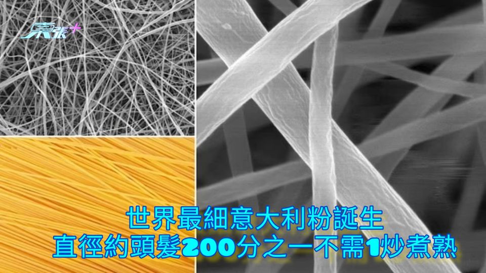 世界最細意大利粉誕生 直徑約頭髮200分之一不需1炒煮熟
