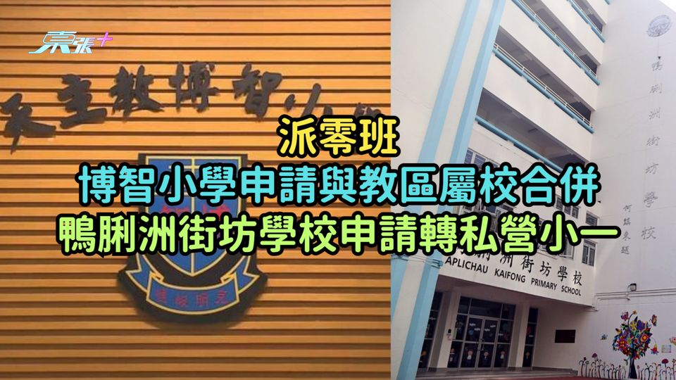 派零班 | 博智小學申請與教區屬校合併  鴨脷洲街坊學校申請轉私營小一