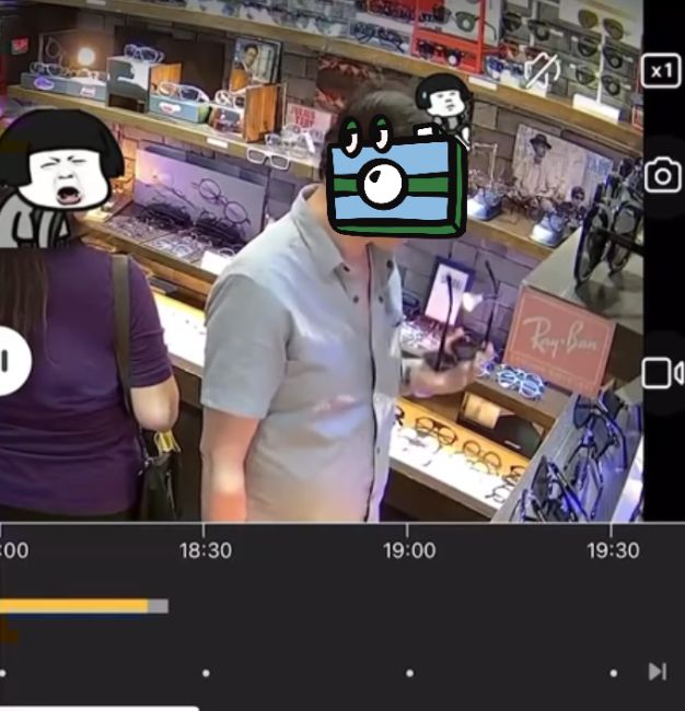 有片｜旺角眼鏡舖中年男賊偷太陽眼鏡　僅用10秒「閃電式」袋好走人