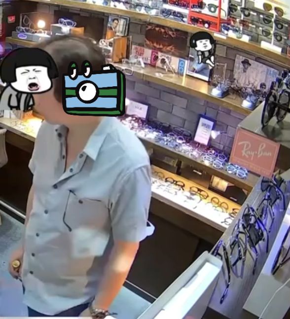有片｜旺角眼鏡舖中年男賊偷太陽眼鏡　僅用10秒「閃電式」袋好走人