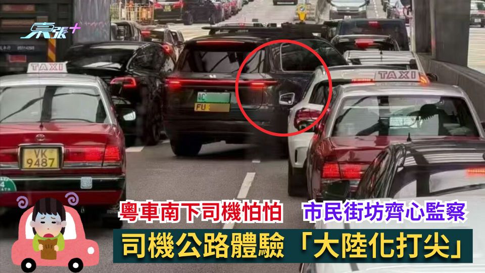 粵車南下司機怕怕　市民街坊齊心監察　司機公路體驗「大陸化打尖」