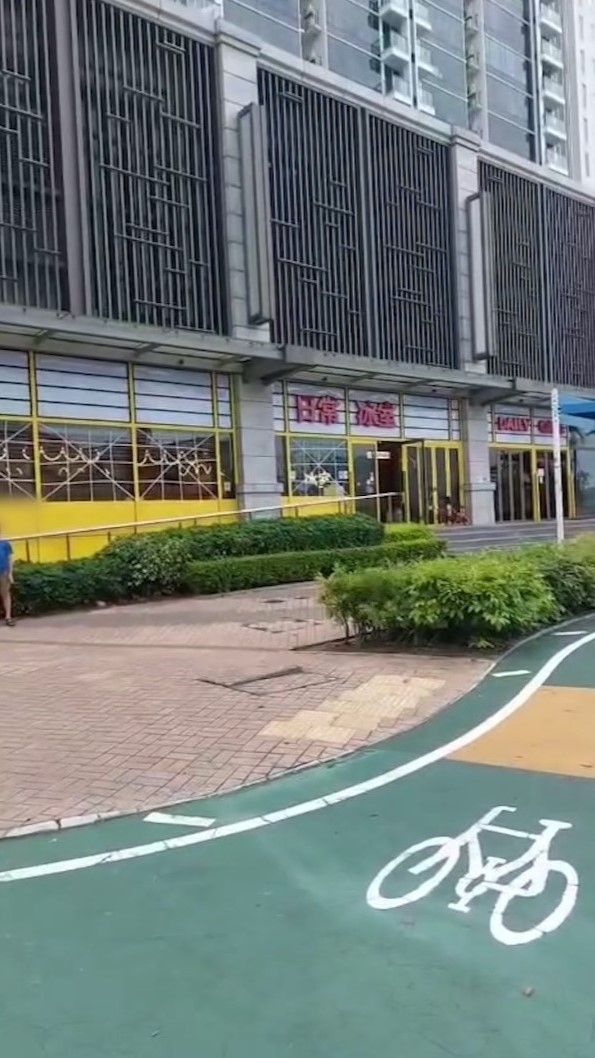 而渠蓋在彈起一刻，旁邊的灌木疑似被渠中捲出的風吹到。 （Facebook影片截圖／車cam L（香港群組）／Bosco Chu）