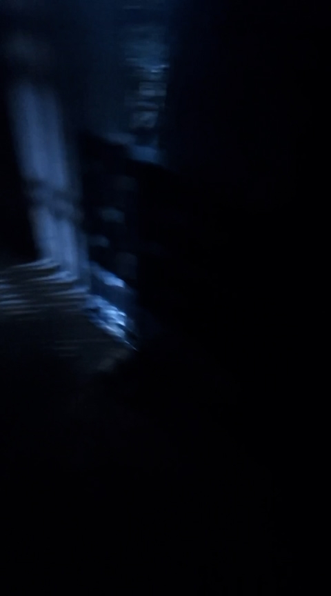 從觀眾提供的影片可見，18樓的梯間和走廊漆黑一片。（報料觀眾提供影片截圖）