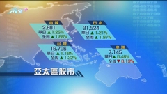 亞太區主要股市上升 南韓股市連升三周見近一年高位