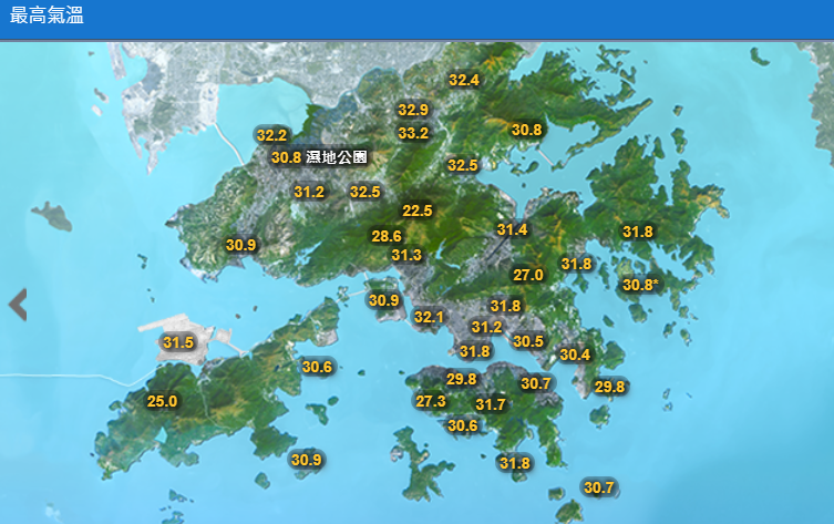 天氣｜天文台指周日起連續3日酷熱
