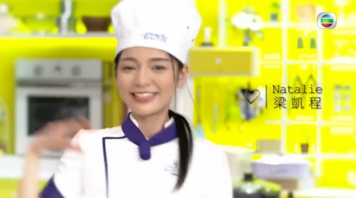 「仙氣輔警」Natalie參與《美女廚房》錄製照片