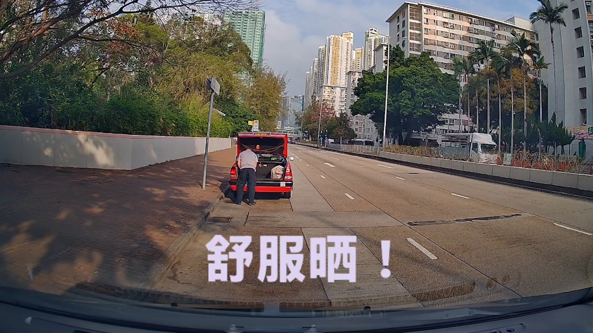 車Cam直擊｜的士司機車尾公然小便被拍　網民：左邊公園咪有廁所