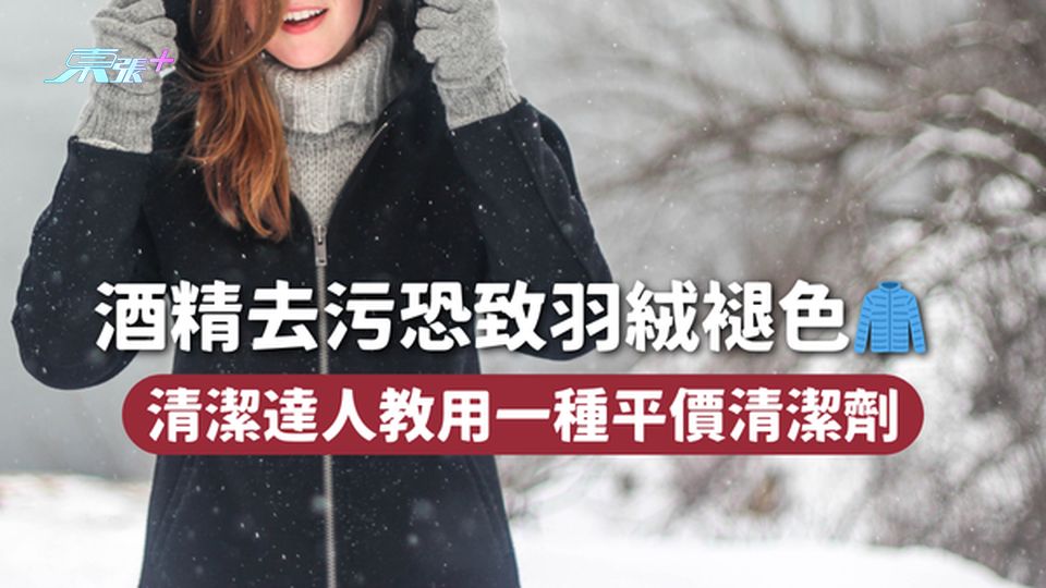 羽絨清潔🧽 酒精去污恐致羽絨褪色🧥 清潔達人教用一種平價清潔劑