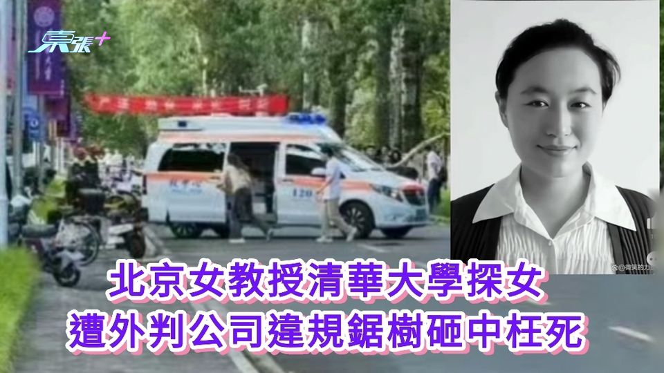 58歲北京女教授清華大學探女 遭外判公司違規鋸樹砸中枉死