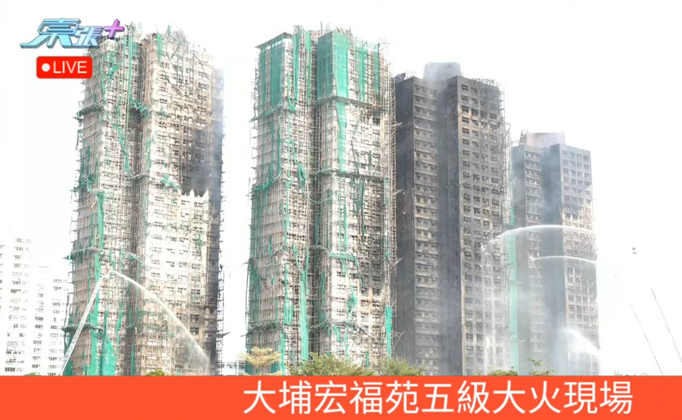 大埔宏福苑發生五級大火，事件受到全球關注。《東張+》現為觀眾作現場直擊。