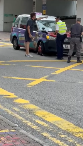 有片｜黃埔花園鎖車隊手速勁快　的士司機落車買水即被鎖車