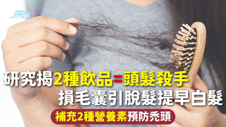 脫髮 | 研究揭2種飲品=頭髮殺手 損毛囊引脫髮提早白髮 補充2種營養素預防禿頭