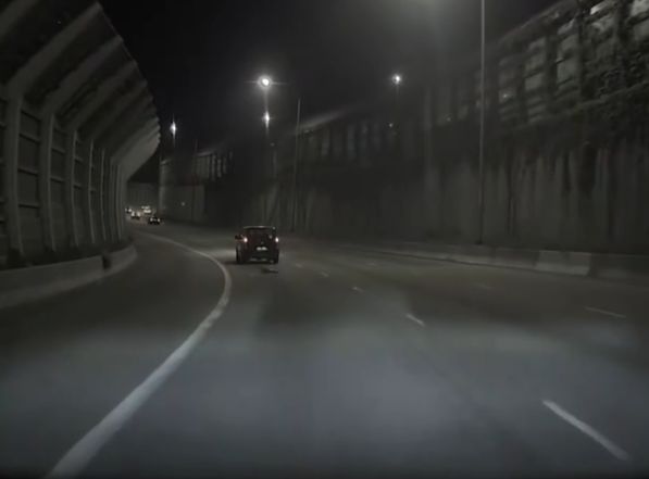 屯門公路深夜「蛇出沒注意」