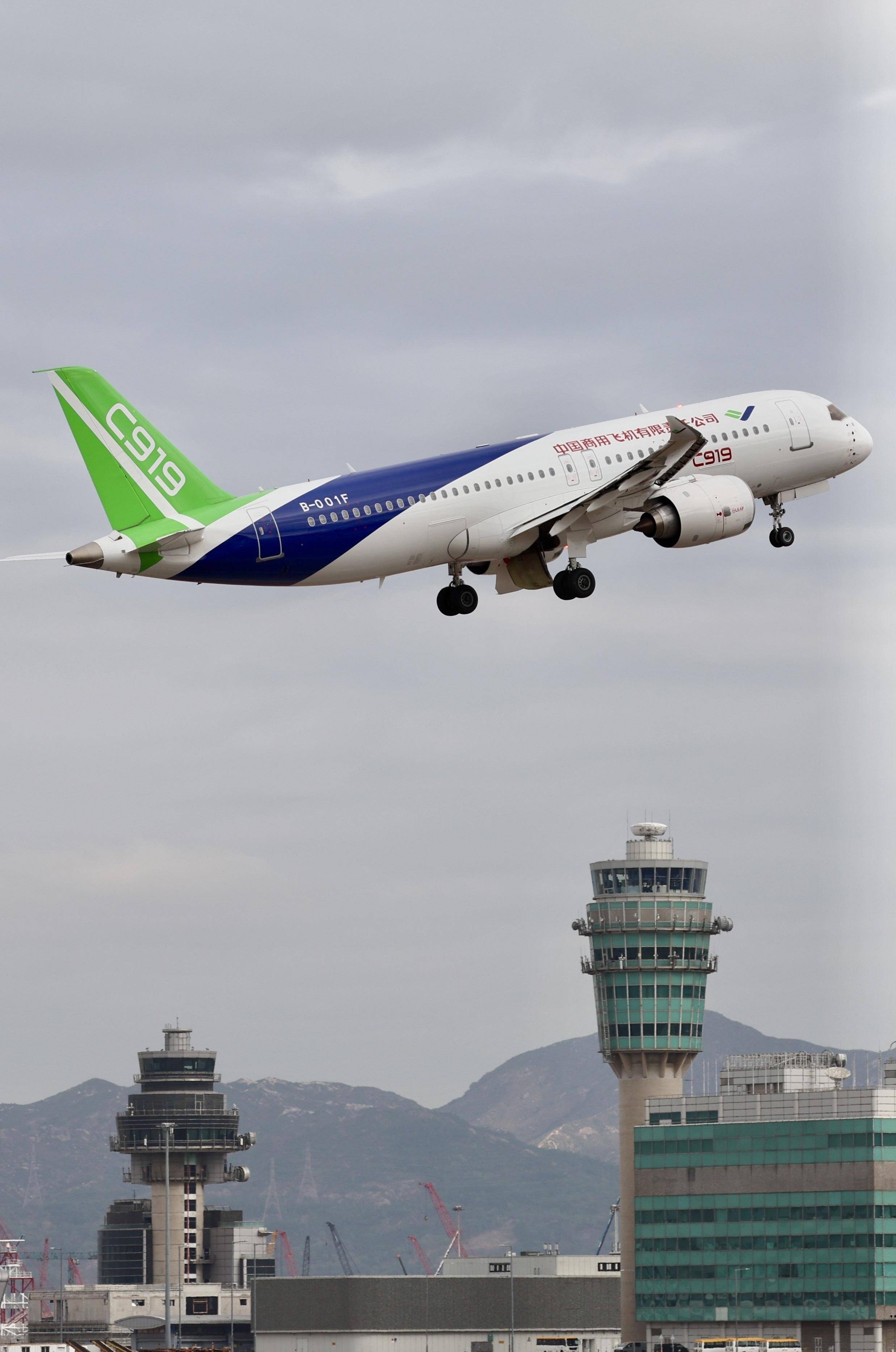 C919｜中國商飛生產的國產「大飛機」。(政府新聞處)