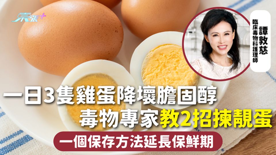 雞蛋 | 一日3隻蛋降壞膽固醇 毒物專家教2招揀靚蛋 一個保存方法延長保鮮期