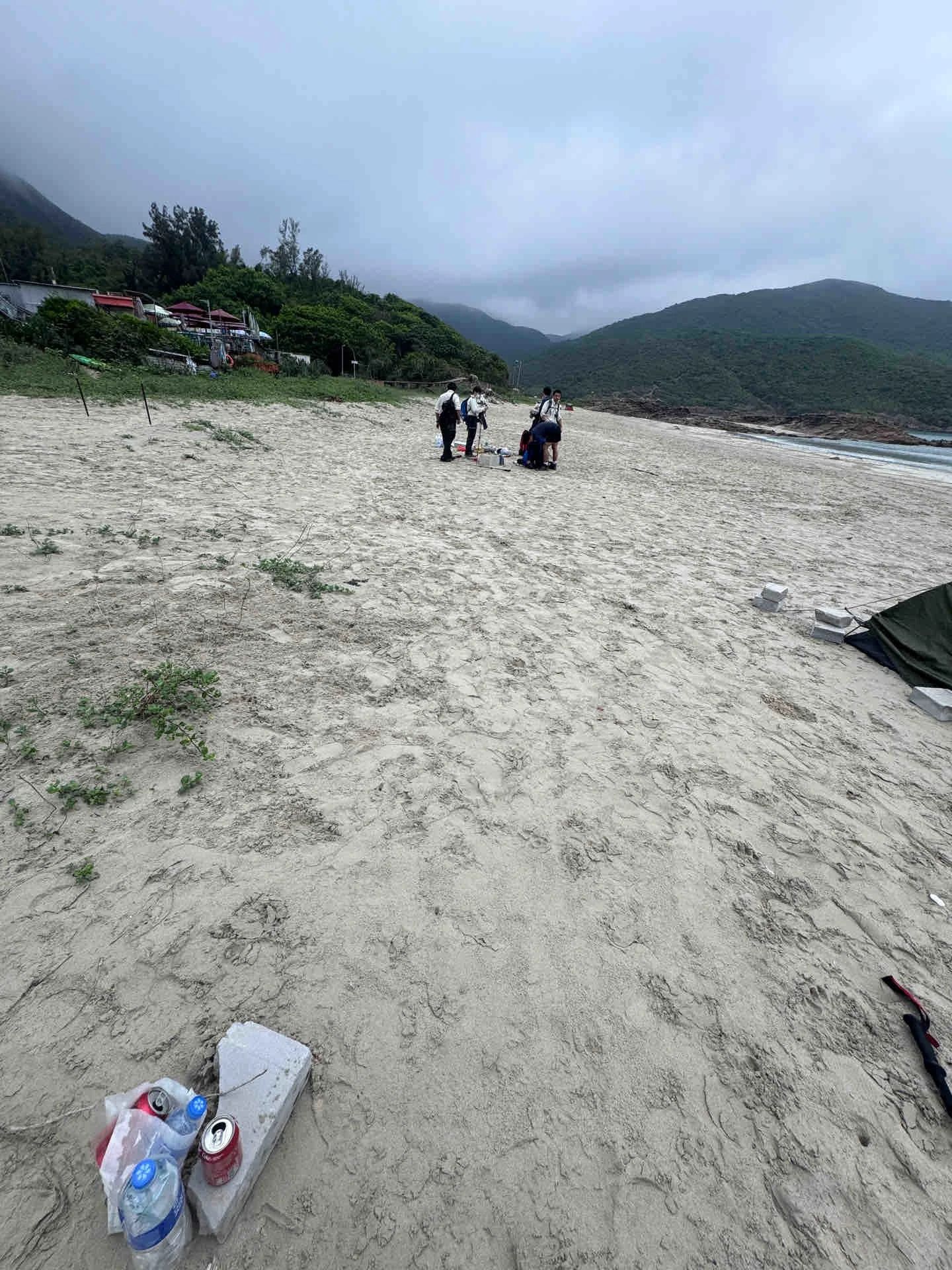 內地旅客誤入大浪西灣非指定地點露營遭漁護署票控。(小紅書)