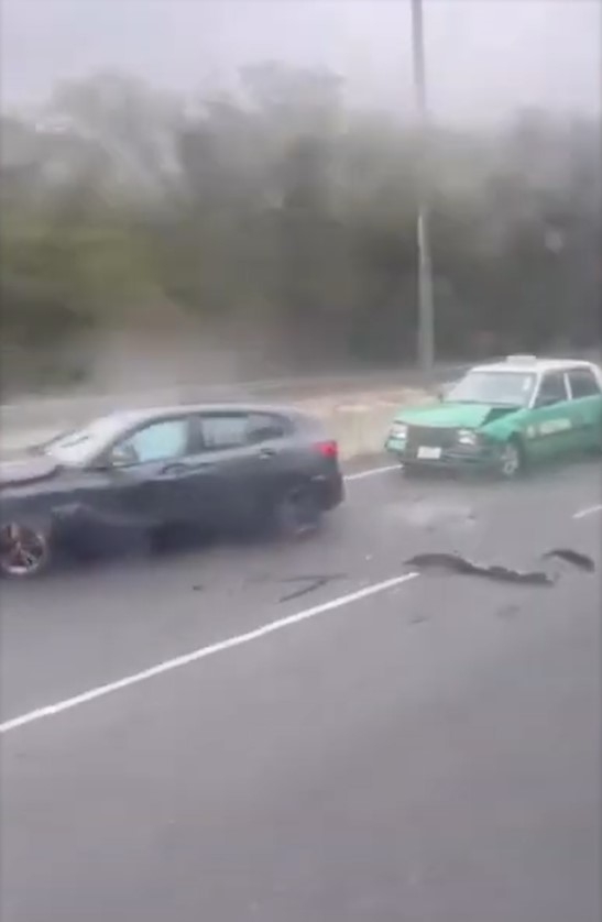 粉嶺公路私家車自炒塞快線　的士煞唔切再追尾　「二次傷害」成焦點