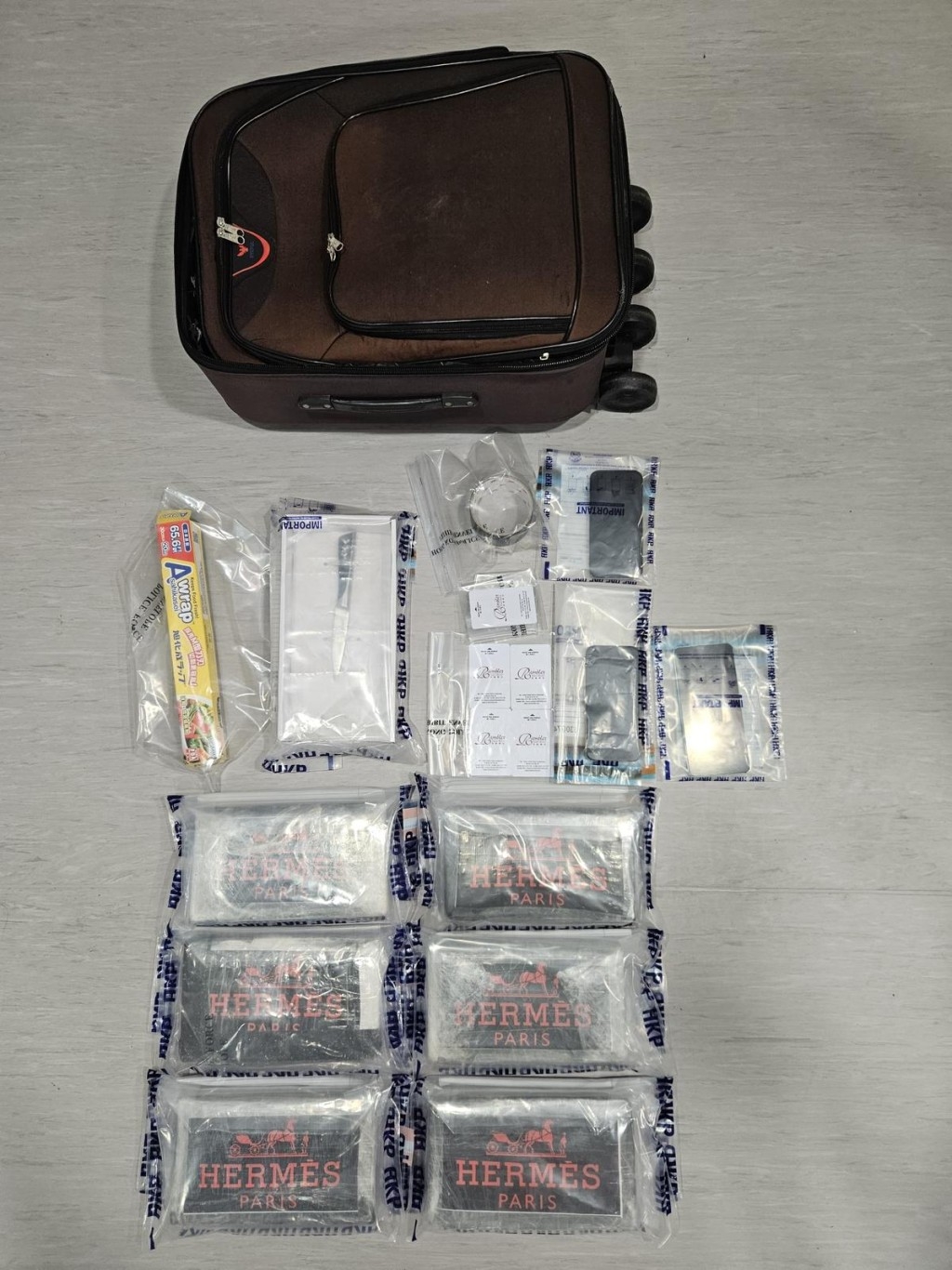 警方在行動中檢獲的毒品市值約500萬元。（警方圖片）