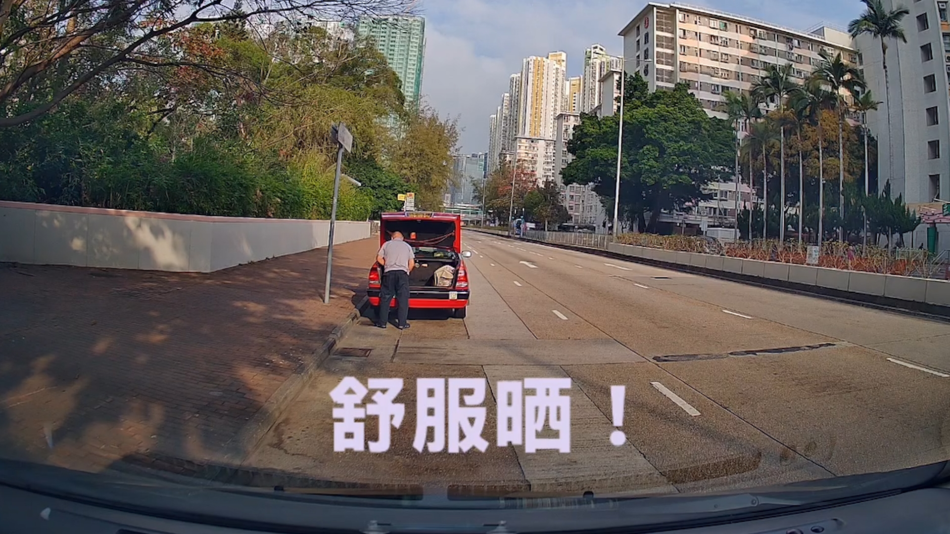 車Cam直擊｜的士司機車尾公然小便被拍　網民：左邊公園咪有廁所