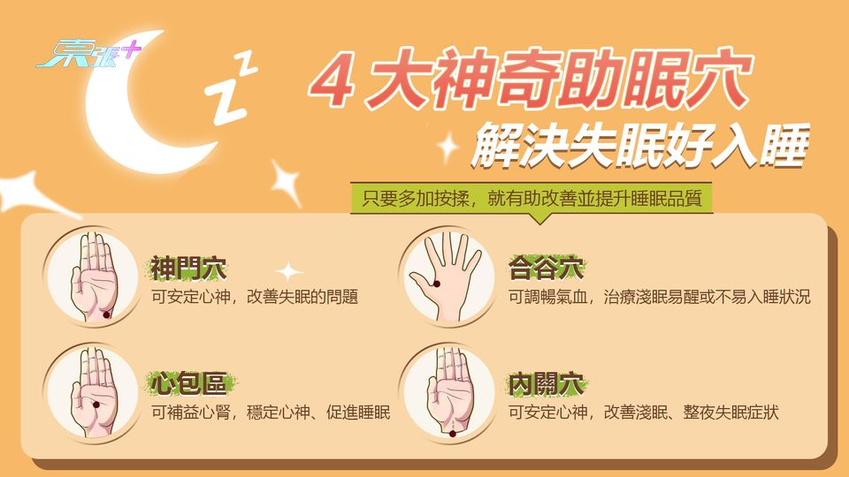 ４大神奇助眠穴 解決失眠 好入睡