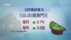 澳門上月博彩收入按年增3.6倍 分析料將持續放緩
