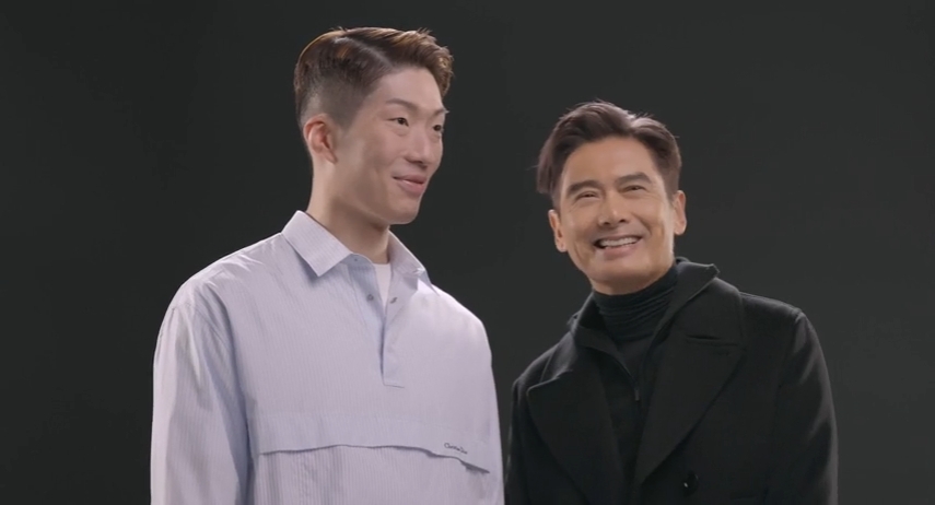 發哥指第一次見張家朗本人，比想像中靚仔、高大、溫文有禮。