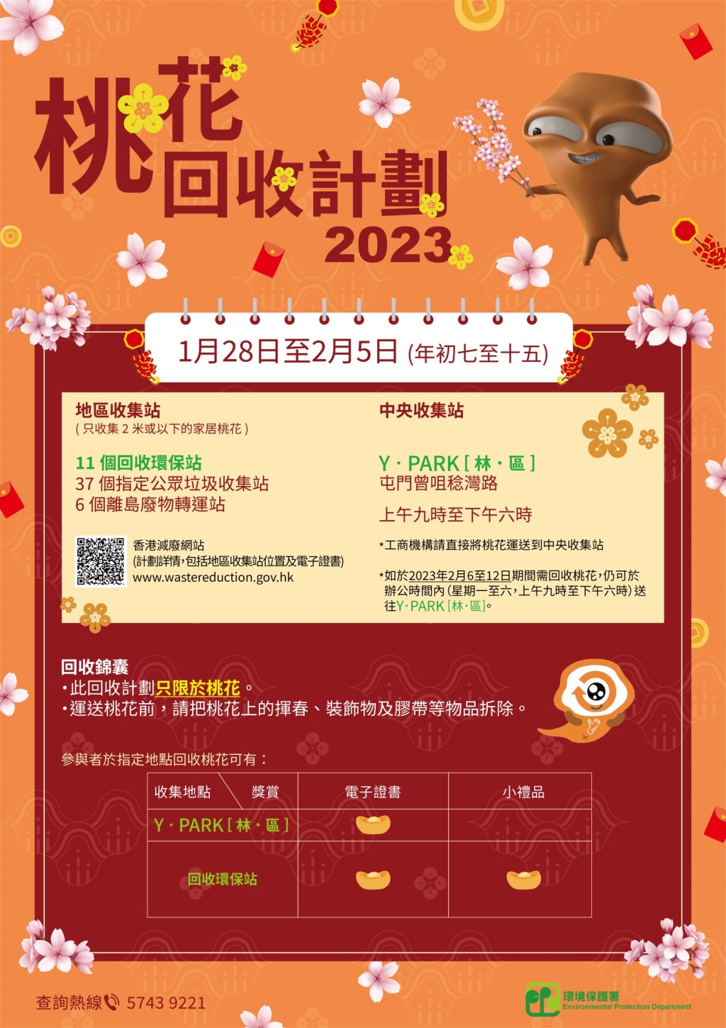 活動四：環境保護署 2023桃花回收計劃