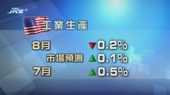 美國工業生產上月轉跌 製造業生產上升步伐減慢