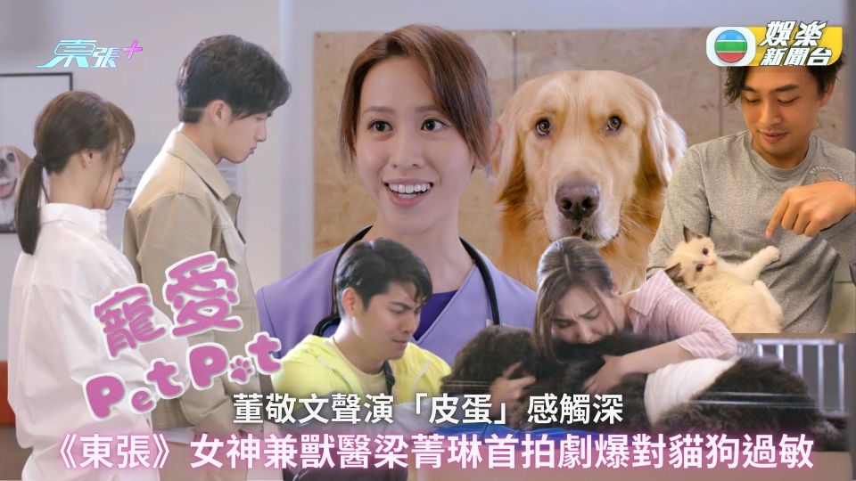 寵愛Pet Pet丨董敬文聲演「皮蛋」感觸深 《東張》女神兼獸醫梁菁琳首拍劇爆對貓狗過敏