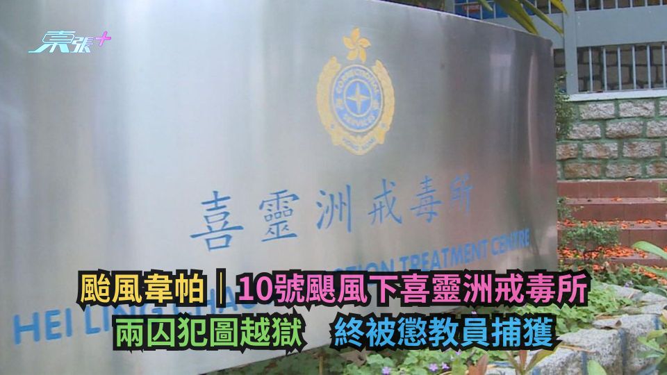 颱風韋帕｜10號颶風下喜靈洲戒毒所兩囚犯圖越獄　終被懲教員捕獲