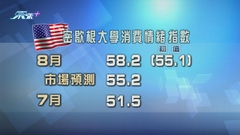 美國消費信心本月繼續上升 表現勝預期