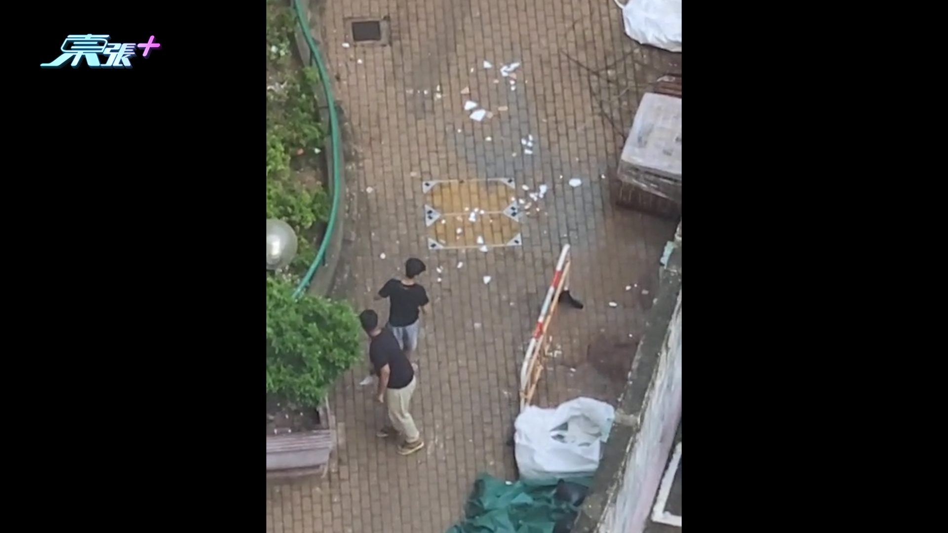 東張西望報料｜祥蔭樓兩男擅取維修物料「飛碟」放題　廚磚滿天飛一地碎片惹不滿