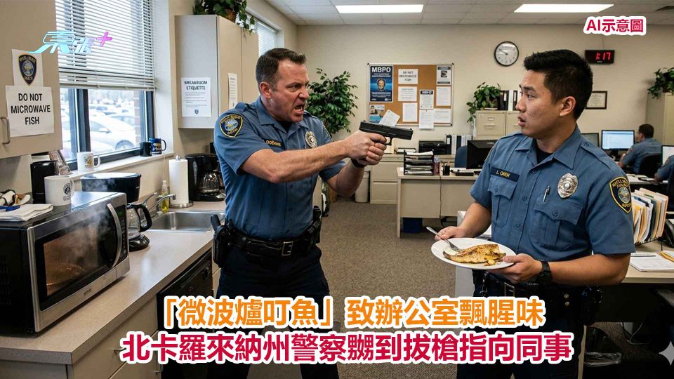 「微波爐叮魚」致辦公室飄腥味 北卡羅來納州警察嬲到拔槍指向同事