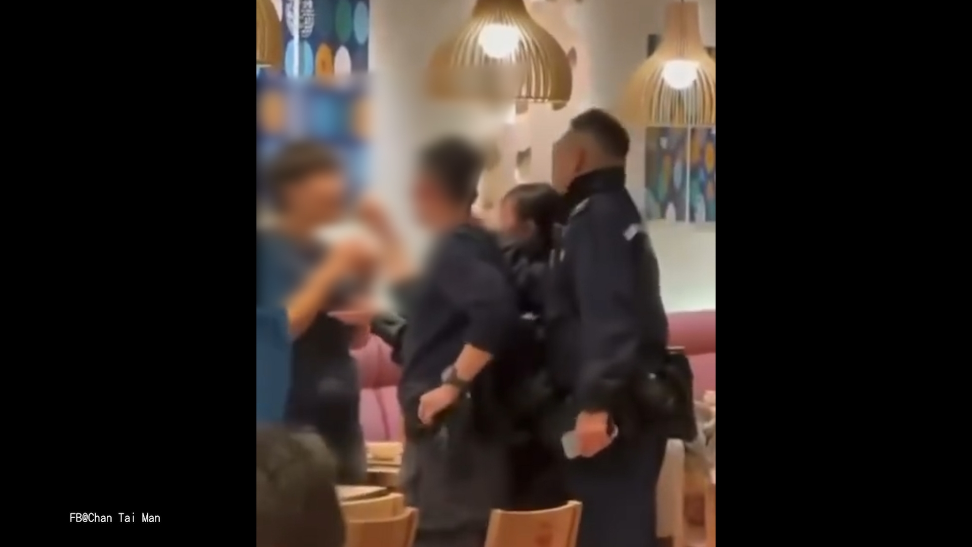 大埔火鍋店女子不滿牛肉質素「發難掟碗碟」　擊職員後遭警撳地噴椒制服