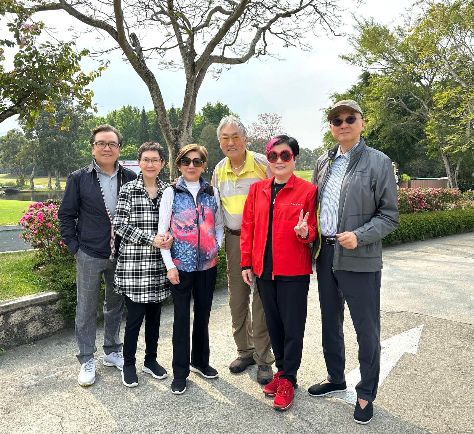 凌波與金漢均年過80歲，精神不俗。(汪曼玲facebook圖片)