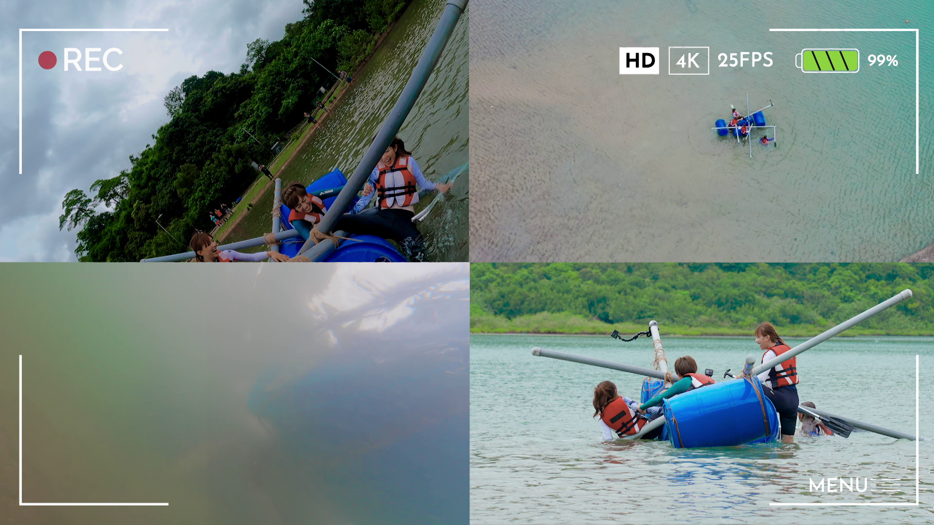 幾經辛苦砌出的木伐出海，就遭遇危機。