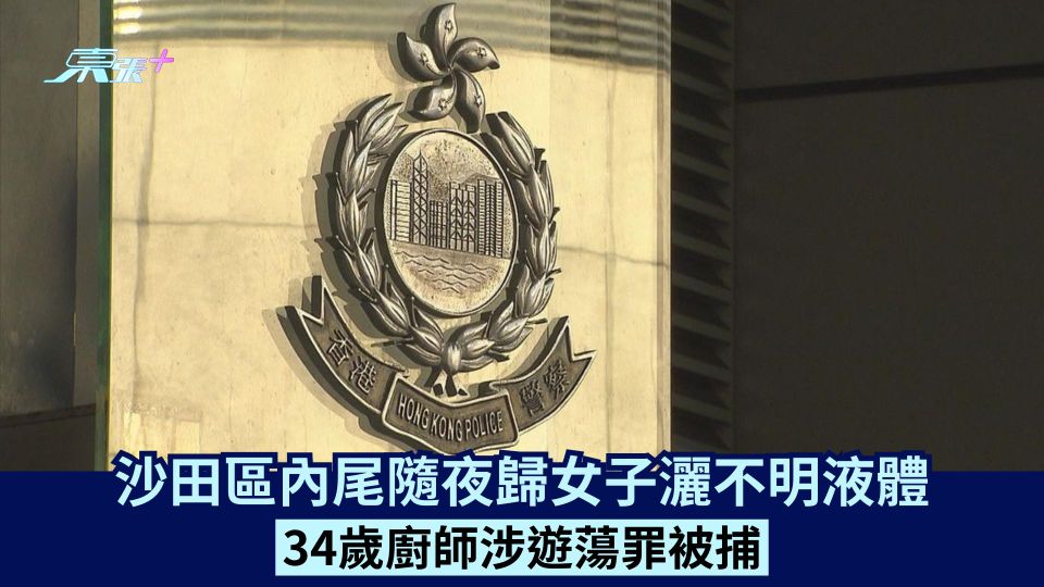 沙田區內尾隨夜歸女子灑不明液體 34歲廚師涉遊蕩罪被捕