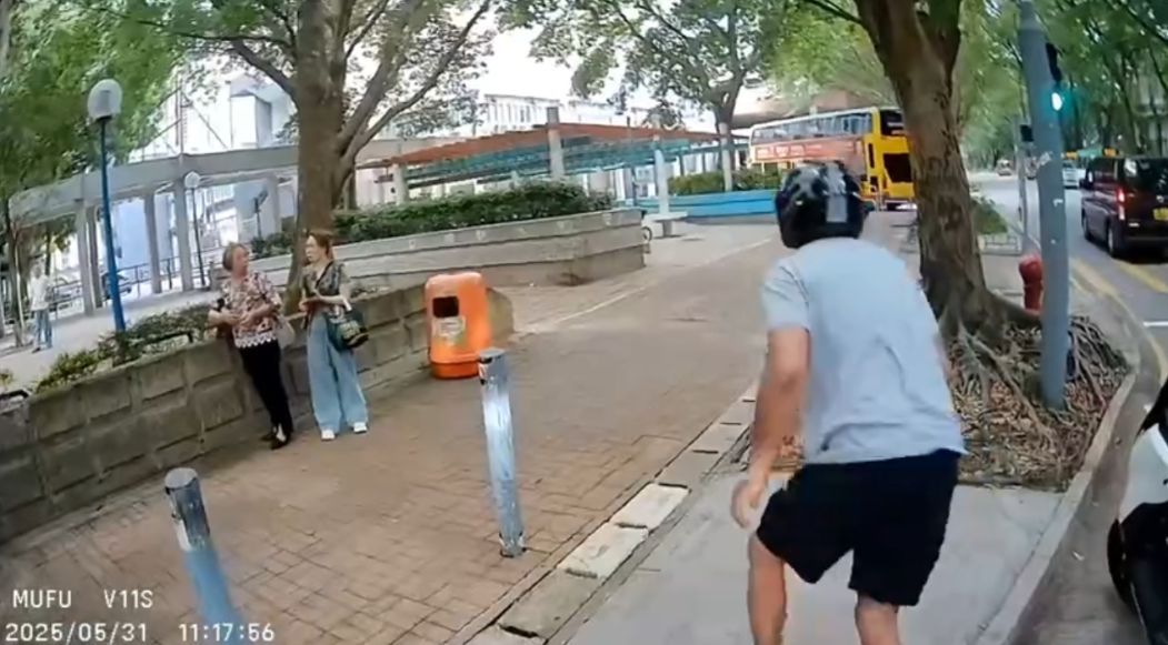 好人好事｜上水天平邨婦人突然倒地，鐵騎士帥氣棄車救人全程曝光。