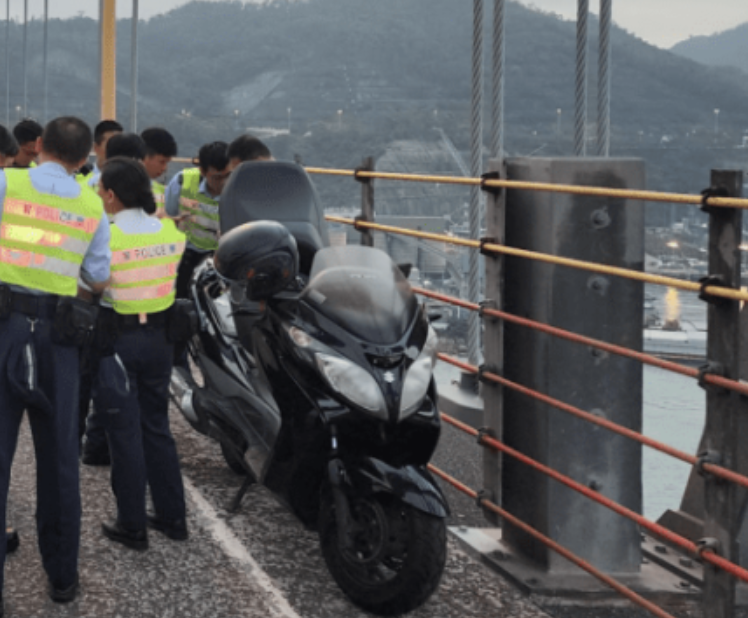 珍惜生命｜青馬大橋鐵騎士疑跳橋　電單車泊橋面　事主有情緒病紀錄