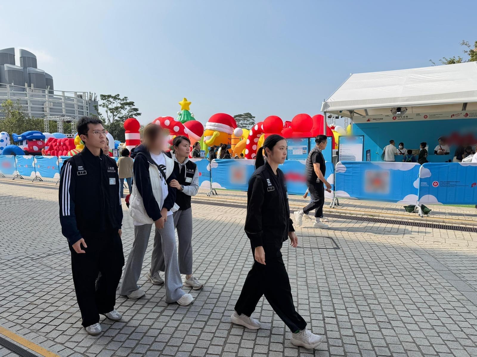 入境處表示，於12月21日至23日在全港多區展開反非法勞工行動。 (政府新聞處)