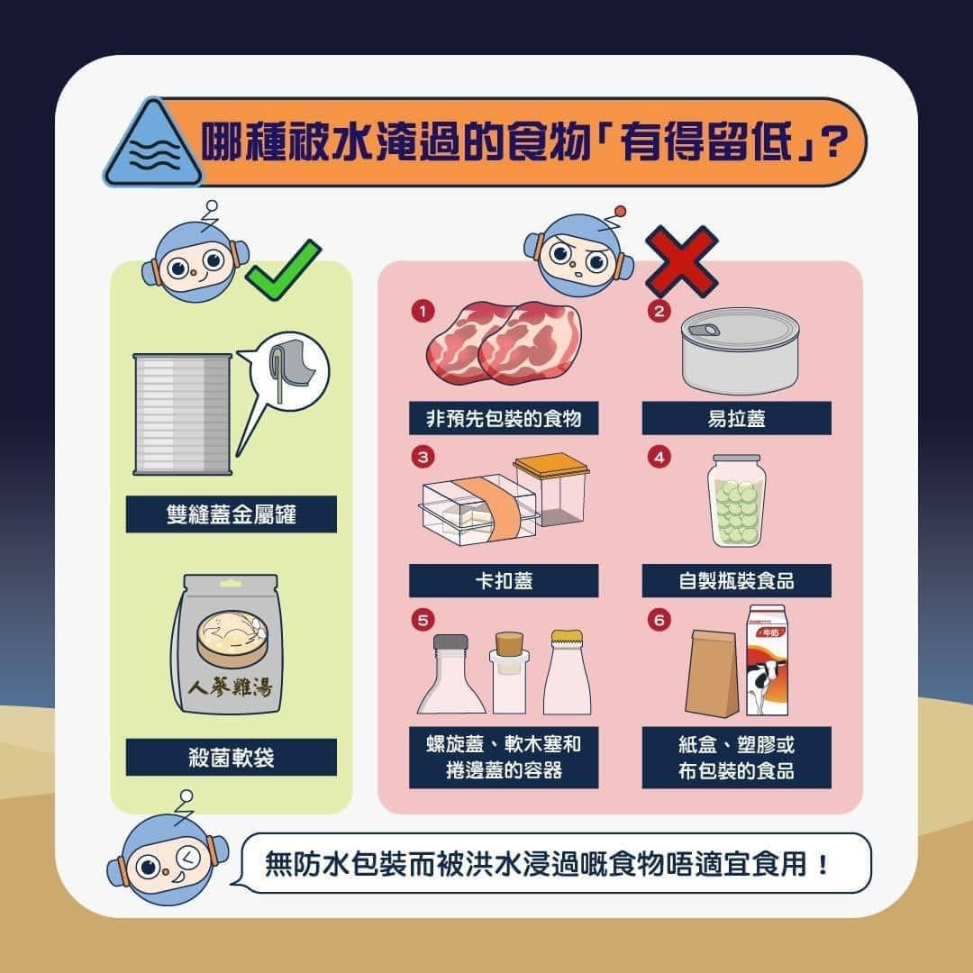 水浸前後食物點處理？