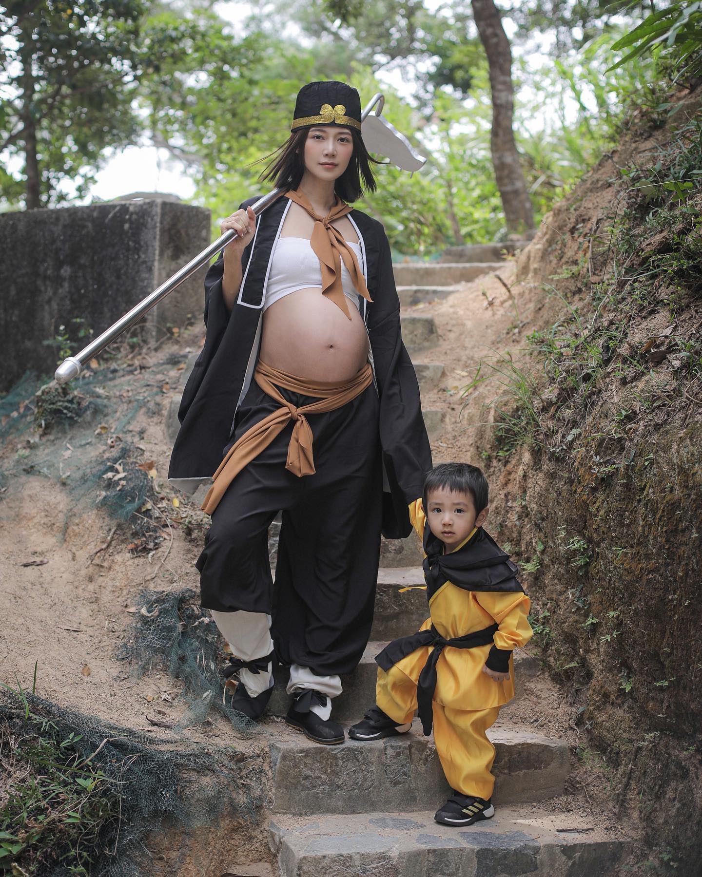 Elva早前同大仔齊齊以《西遊記》角色慶祝萬聖節