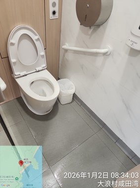 西貢咸田公廁男廁現況 (食環署提供)